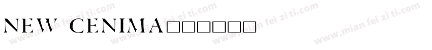 new cenima字体转换